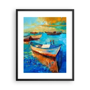 Poster in een zwarte lijst - In de zuidelijke baai - 40x50 cm