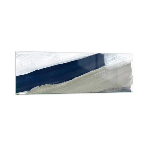 Schilderen op glas - Ontmoeting met witheid - 160x50 cm