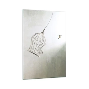 Schilderen op glas - In je element - 80x120 cm