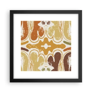 Poster in een zwarte lijst - Sentimentele abstractie - 30x30 cm
