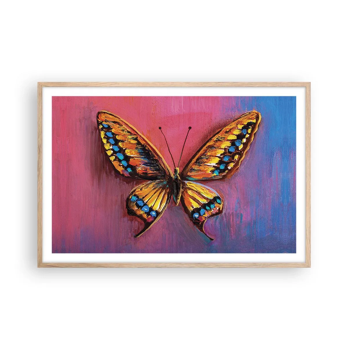 Een poster in een licht eiken lijst - Een juweel van de natuur - 91x61 cm