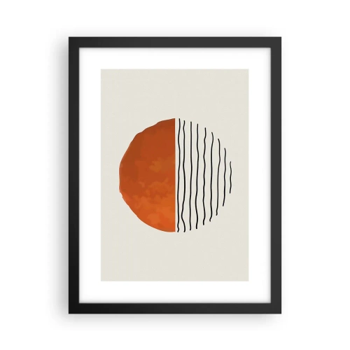 Poster in een zwarte lijst - In het Japanse klimaat - 30x40 cm