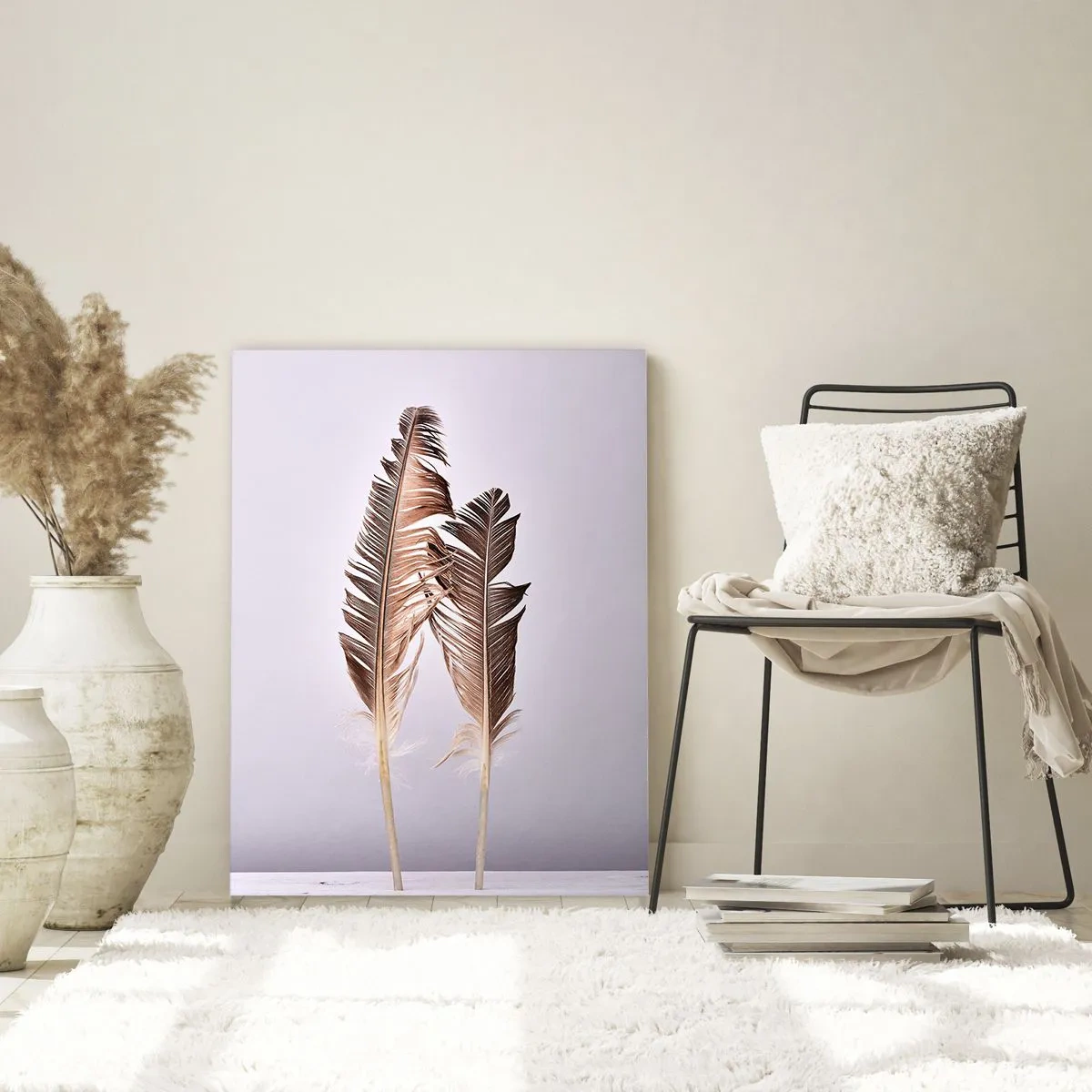 Schilderen op glas - Tegen het niets - 50x70 cm