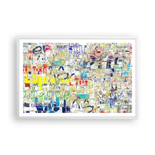 Poster in een witte lijst - Het is gewoon een lust voor het oog - 91x61 cm