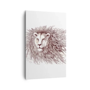 Schilderen op canvas - Een vurige heerser - 80x120 cm