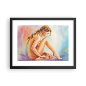 Poster in een zwarte lijst - De daad van de jeugd - 40x30 cm