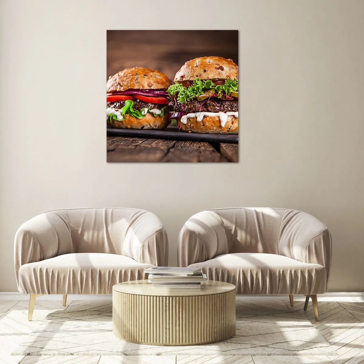 Schilderen op glas - Amerikaanse droom - 70x70 cm