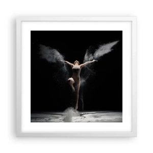 Poster in een witte lijst - Elfen bestaan - 40x40 cm