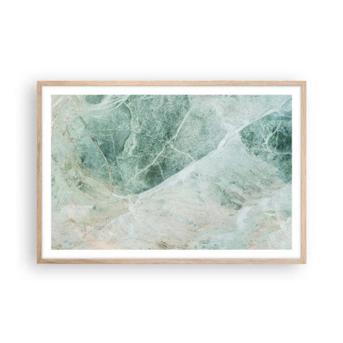 Een poster in een licht eiken lijst - De nobele kou van steen - 91x61 cm
