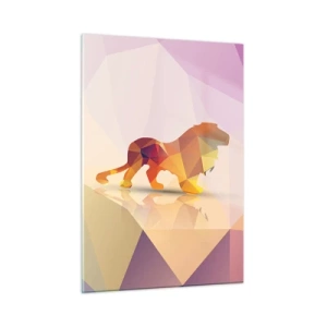 Schilderen op glas - De diamanten koning - 50x70 cm