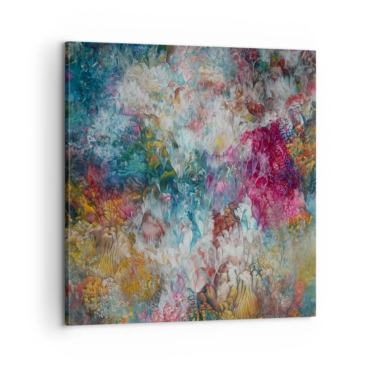 Schilderen op canvas - Volledig in bloei - 60x60 cm