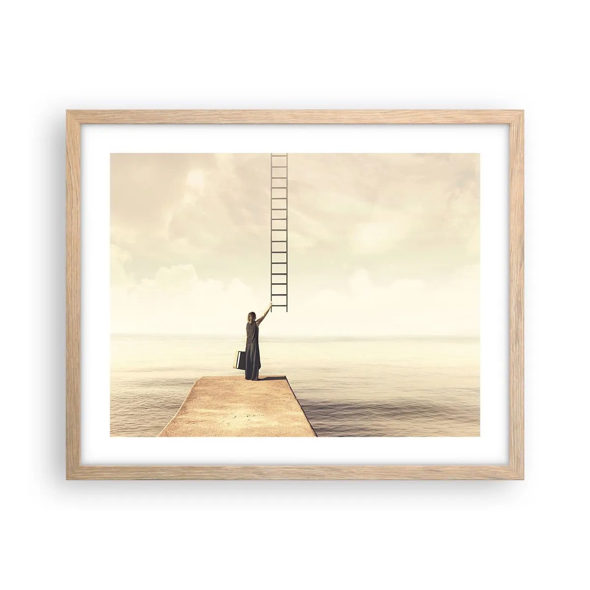 Een poster in een licht eiken lijst - Een magische reis - 50x40 cm
