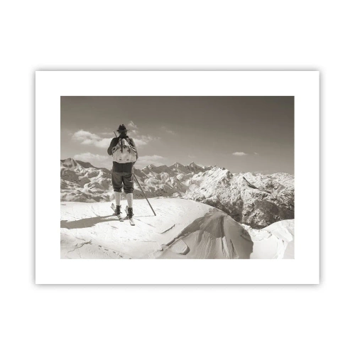 Poster - En de bergen blijven onveranderd - 40x30 cm