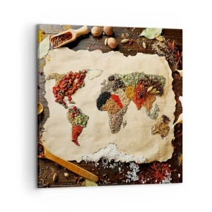 Schilderen op canvas - Alle smaken van de wereld - 60x60 cm