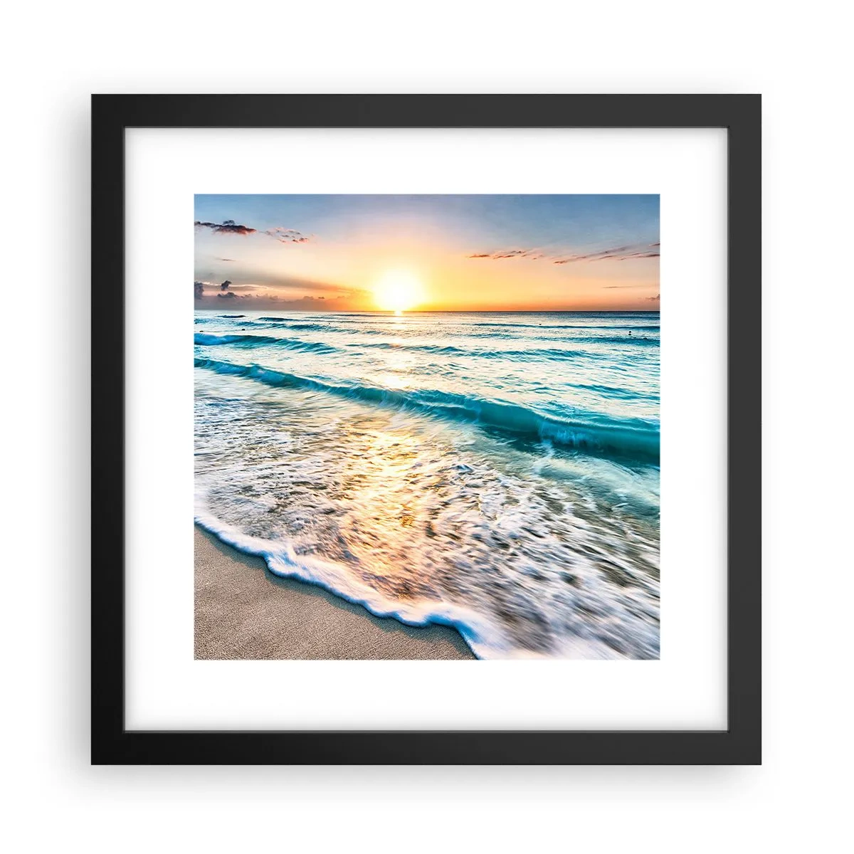 Poster in een zwarte lijst - Een uitzicht dat de moeite waard is - 30x30 cm