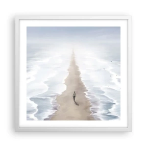 Poster in een witte lijst - Een gouden toekomst - 50x50 cm