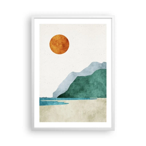 Poster in een witte lijst - Landschap zoals het hoort te zijn - 50x70 cm