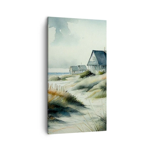 Schilderen op canvas - Weg van de drukte - 45x80 cm