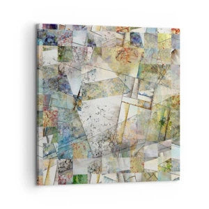 Schilderen op canvas - Geometrische schuifeling - 60x60 cm