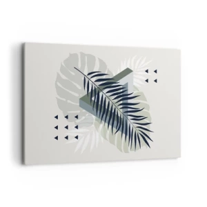 Schilderen op canvas - Natuur en geometrie - twee orden? - 120x80 cm