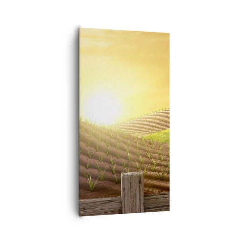 Schilderen op canvas - Een boerderij als uit een sprookje - 65x120 cm