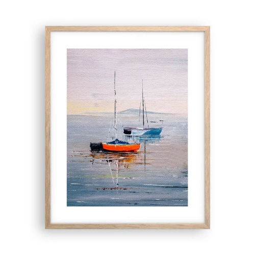 Een poster in een licht eiken lijst - Een welverdiende rust - 40x50 cm