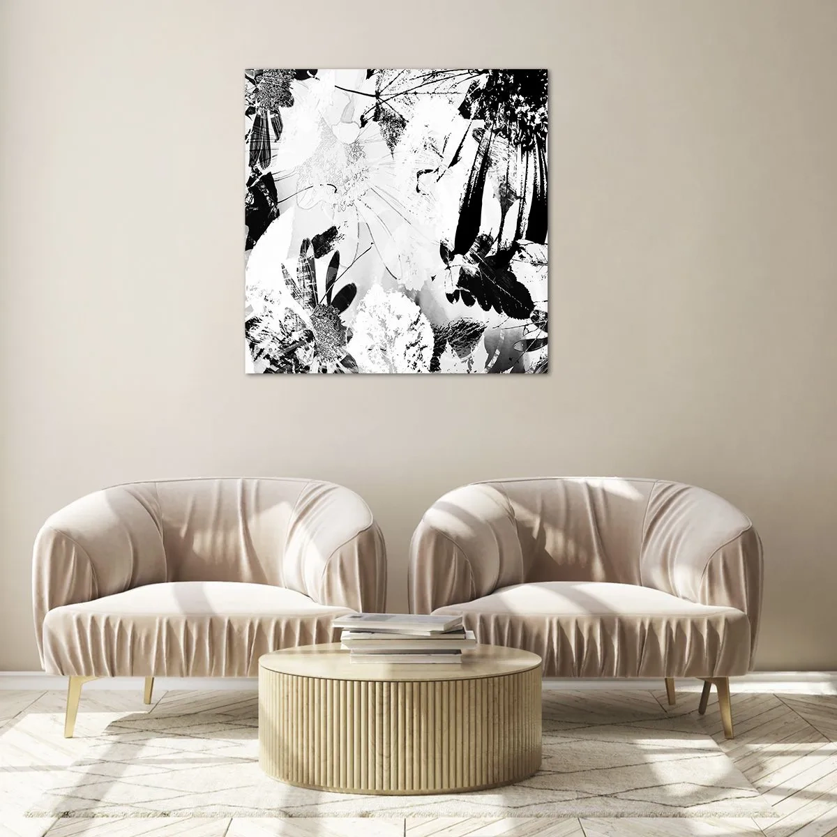 Schilderen op glas - Herfst in cameralens - 70x70 cm