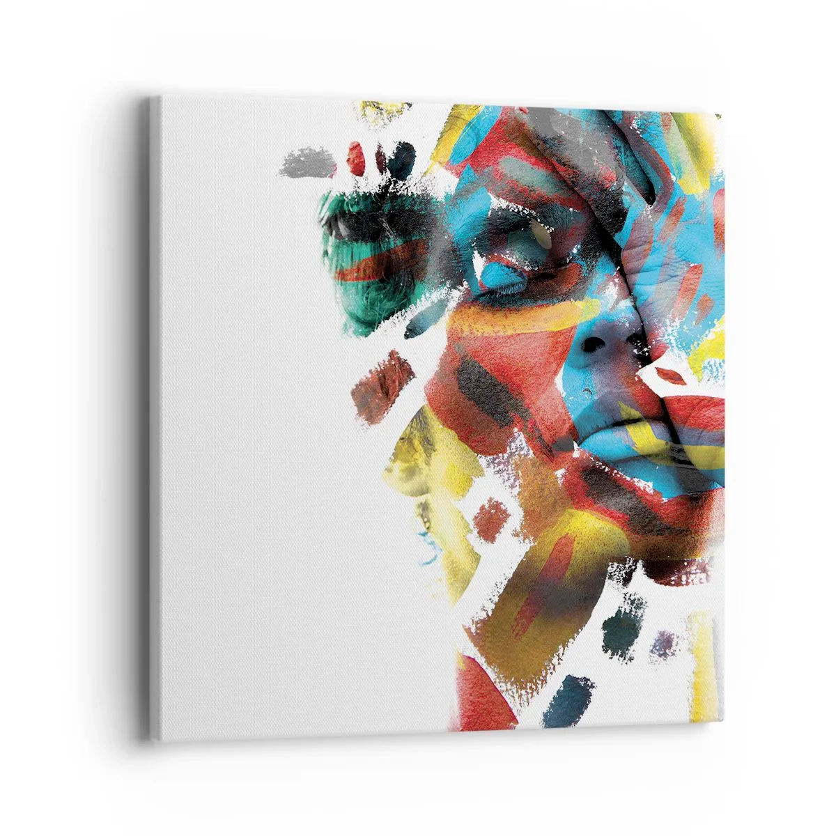 Schilderen op canvas - Een kleurrijke persoonlijkheid - 40x40 cm