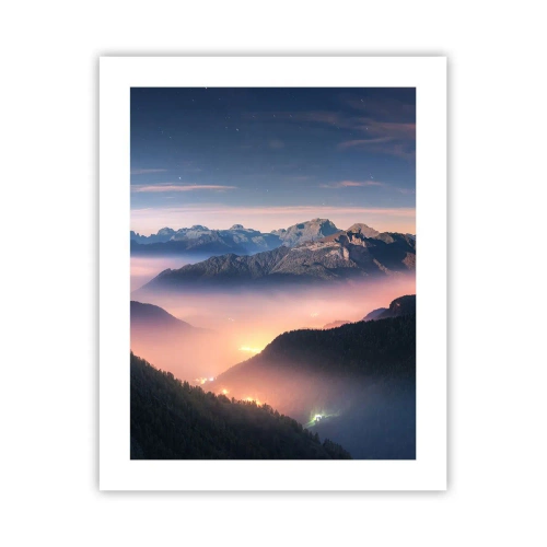 Poster - Licht in de dalen - 40x50 cm