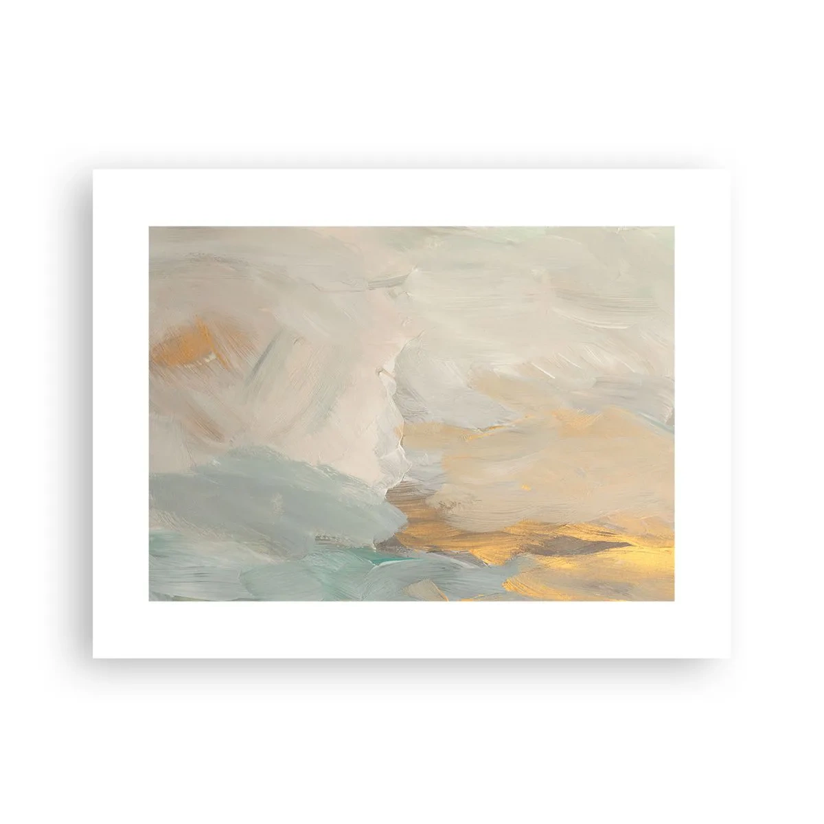 Poster - Abstractie – het land van zachtheid - 40x30 cm