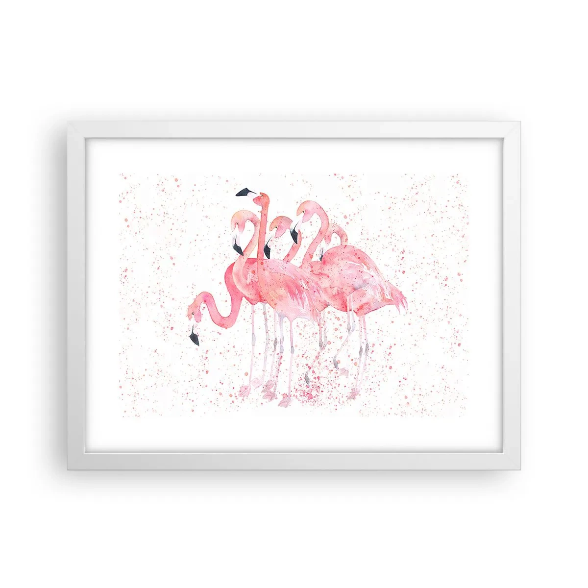 Poster in een witte lijst - Roze ensemble - 40x30 cm