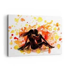 Schilderen op canvas - En er was licht - 100x70 cm