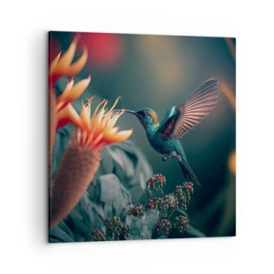 Schilderen op canvas - een werkelijk kleurrijk leven - 50x50 cm