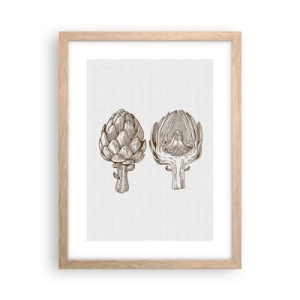 Een poster in een licht eiken lijst - Anatomieles - 30x40 cm