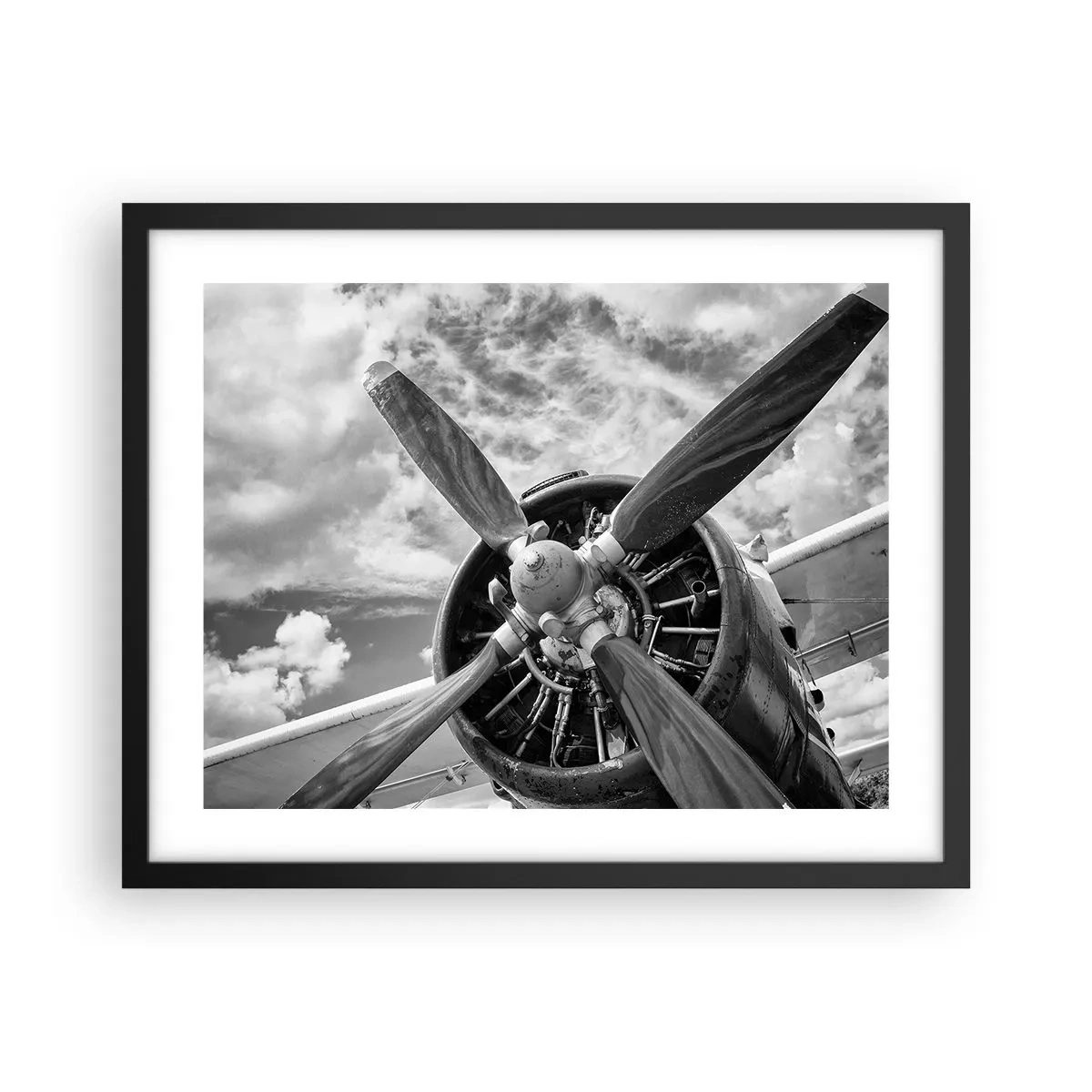 Poster in een zwarte lijst - Veroveraar van de lucht - 50x40 cm