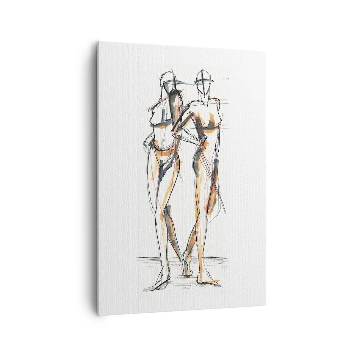 Schilderen op canvas - Een studie van genade - 70x100 cm