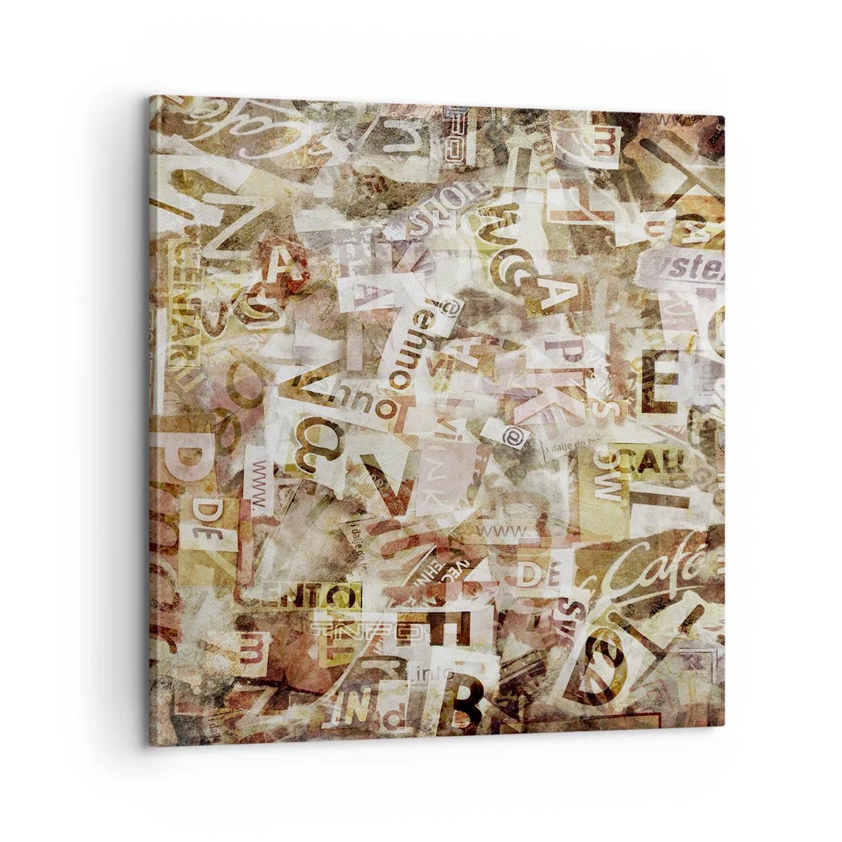 Schilderen op canvas - Ik verenig het gebabbel - 60x60 cm