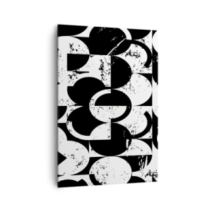 Schilderen op canvas - Wit is wit en zwart is zwart - 70x100 cm