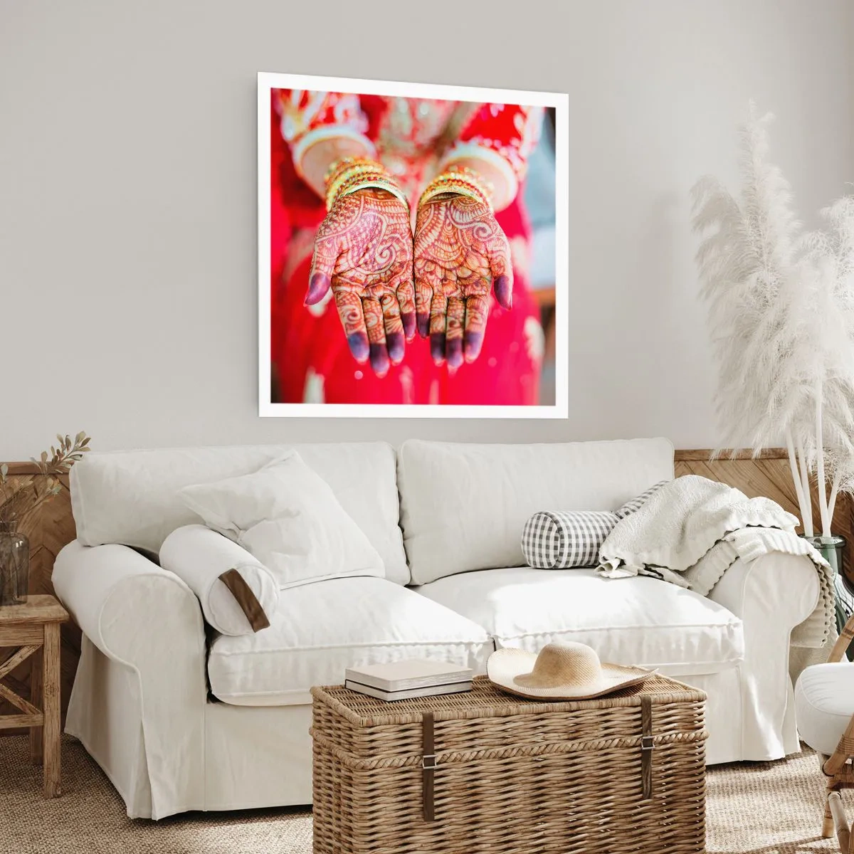 Poster - Klaar om je geluk te vangen? - 40x40 cm