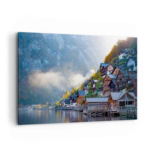Schilderen op canvas - Alpine sfeer - 120x80 cm