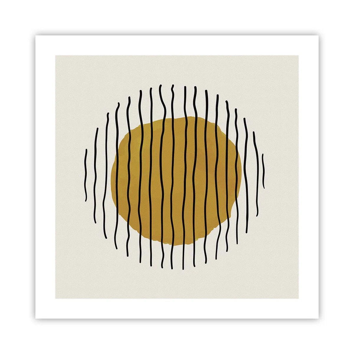 Poster - Abstractie trillend van warmte - 50x50 cm
