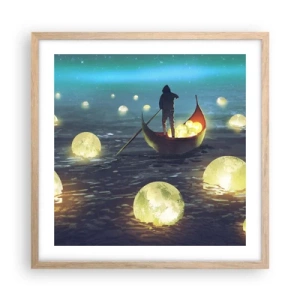 Een poster in een licht eiken lijst - Dingen waar filosofen nooit van hebben gedroomd - 50x50 cm