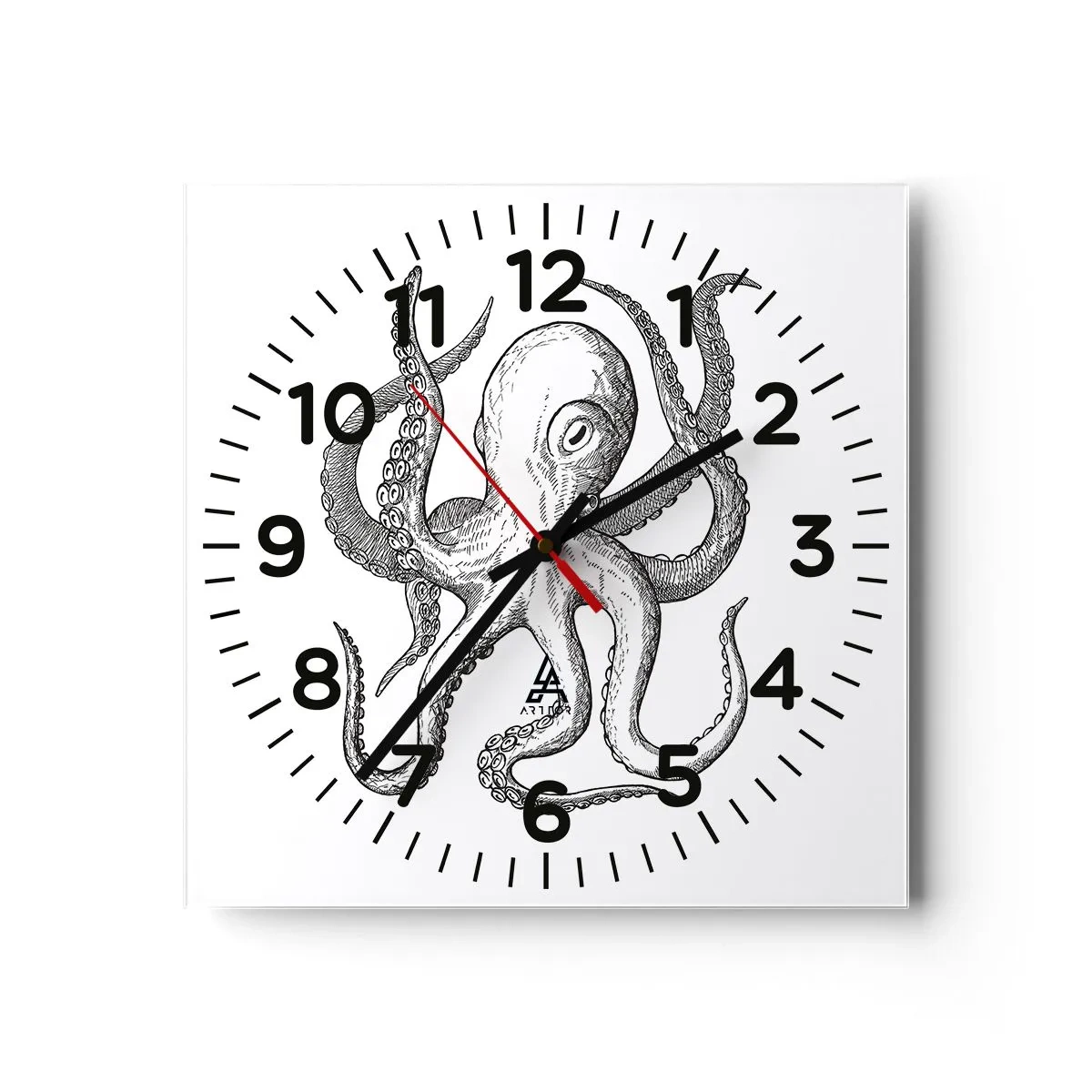 Wandklok - Klok - Dansend met de golven - 30x30 cm