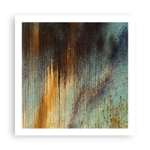 Poster - Een niet toevallig kleurrijke compositie - 60x60 cm