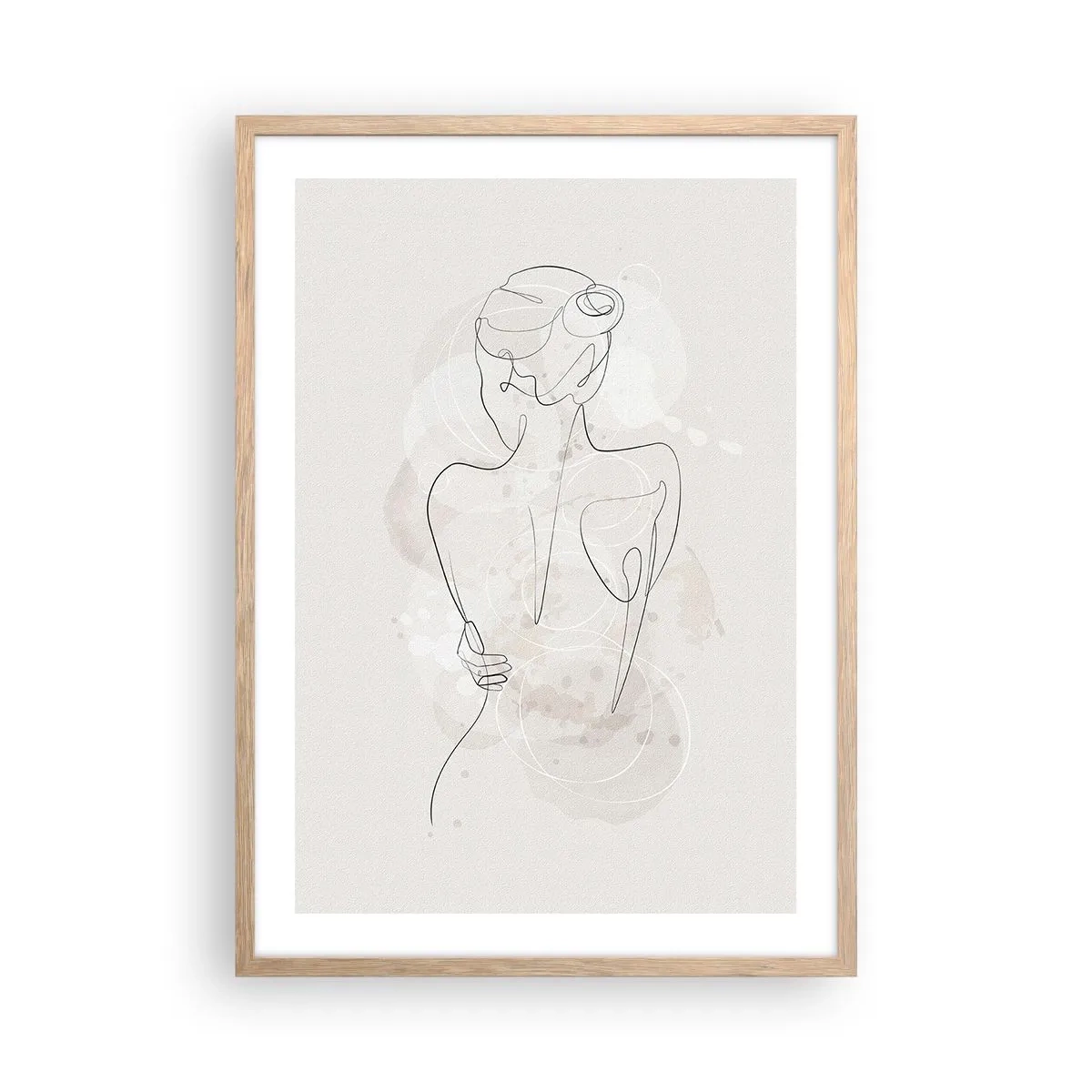 Een poster in een licht eiken lijst - Als een gevoelig instrument - 50x70 cm