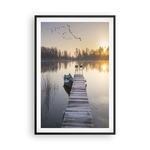 Poster in een zwarte lijst - Ik ben zo terug - 61x91 cm