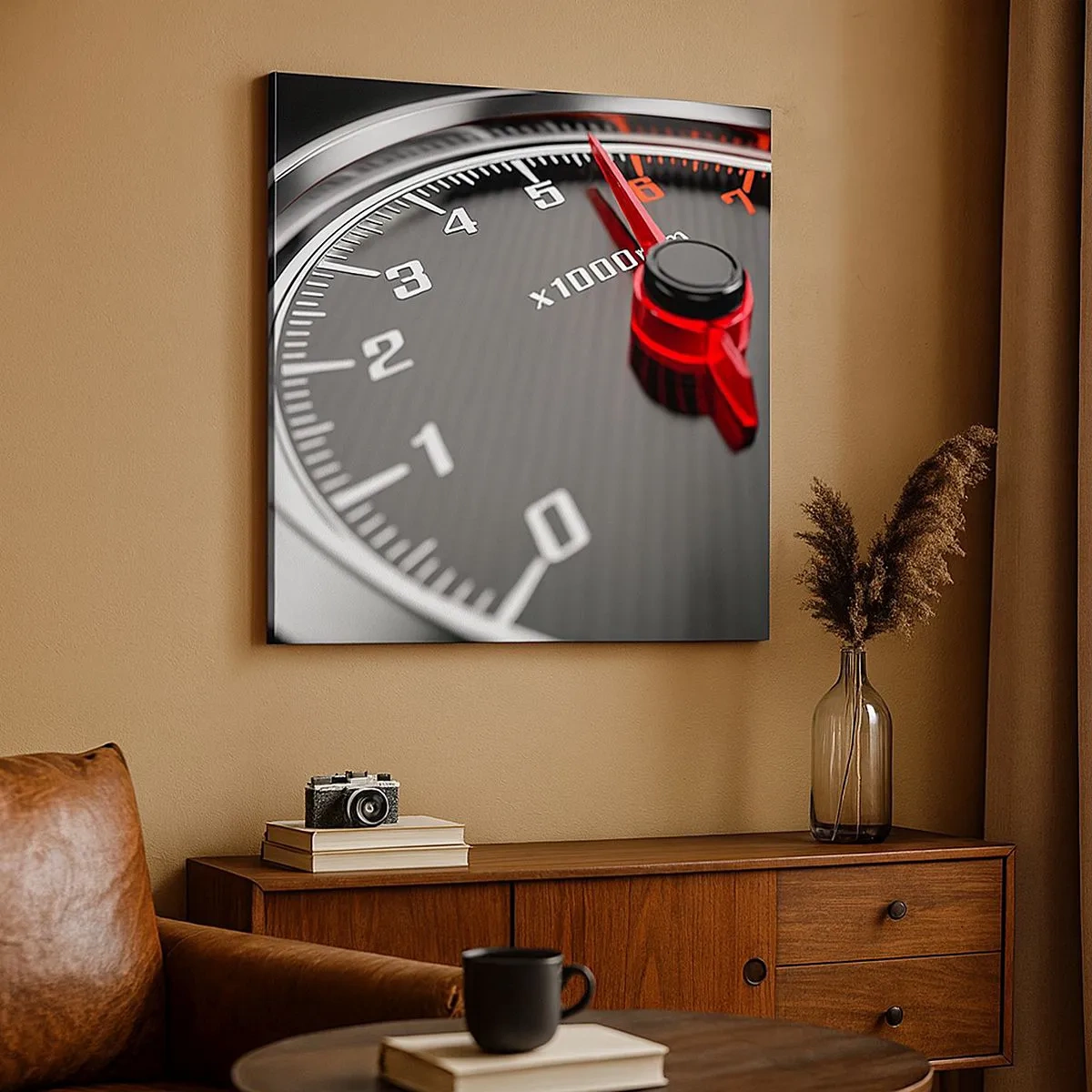 Schilderen op canvas - Geef vol gas - 30x30 cm