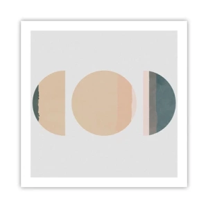 Poster - Een Wiel achter een andere - 60x60 cm