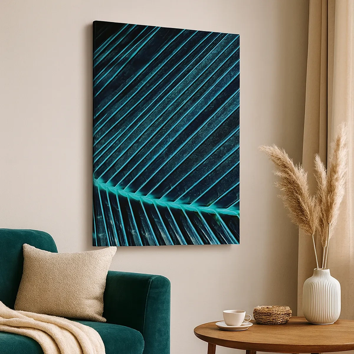Schilderen op canvas - Groene textuur - 50x70 cm