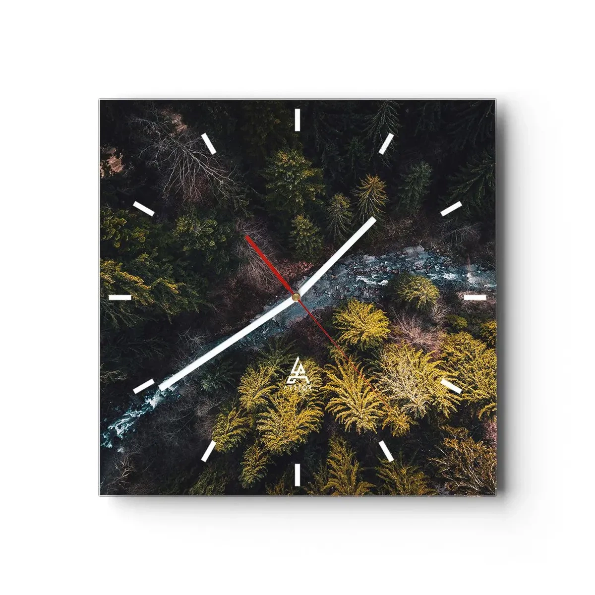 Wandklok - Klok - Snel, sneller en sneller - 40x40 cm